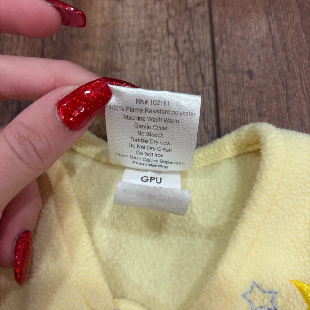 Halo Sleepsack Size Small 0-6 Months Yellow Unisex Pajamas Back To Sleep FullZip - Picture 4 of 5
